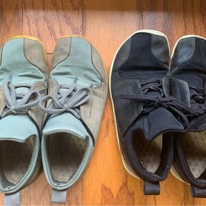 Two Pairs of VivoBarefoot Shoes - Black and Green 36